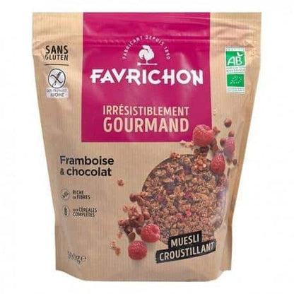 Favrichon -- Muesli croustillant framboise & chocolat - 500 g