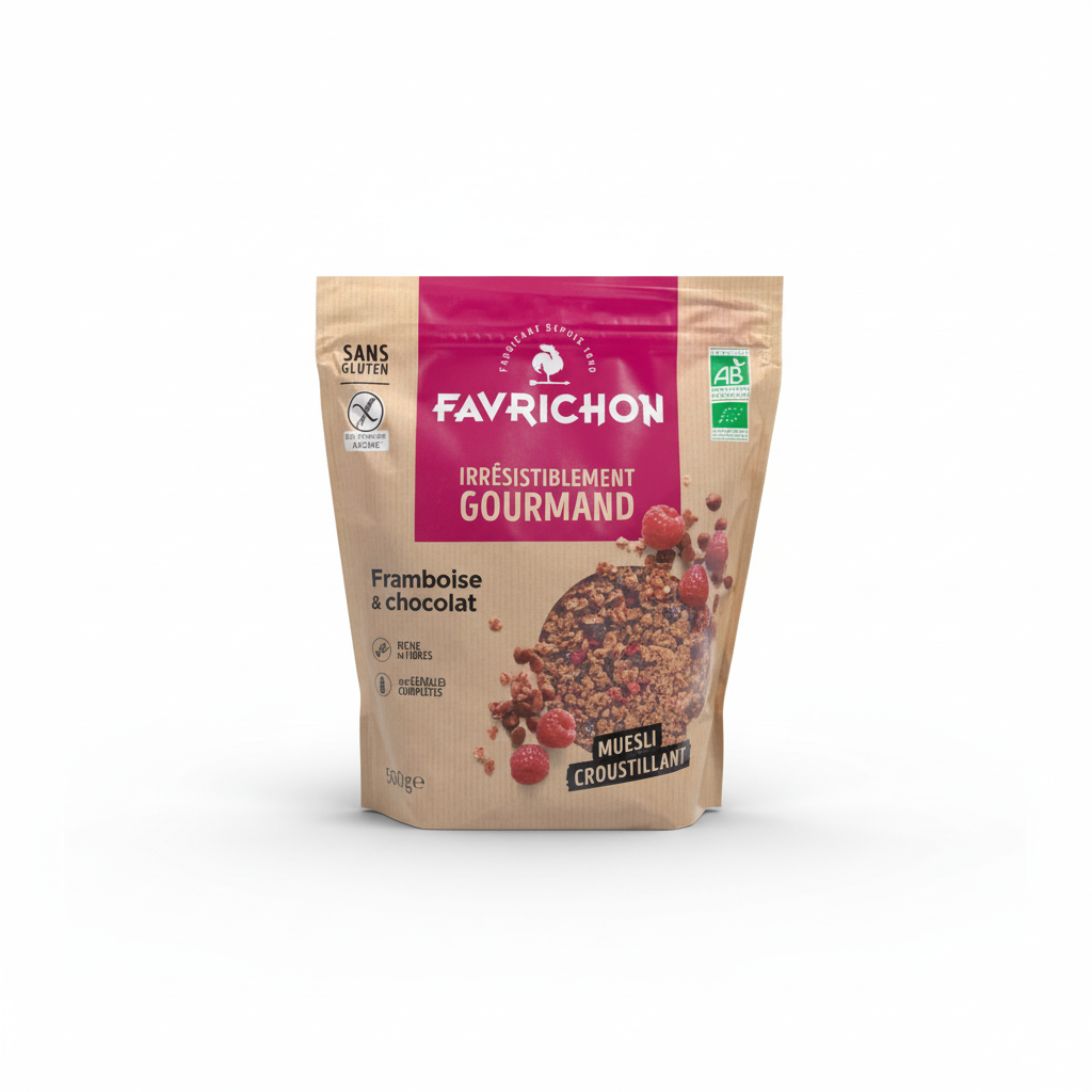 Muesli croustillant framboise chocolat 500g - 3111900350557