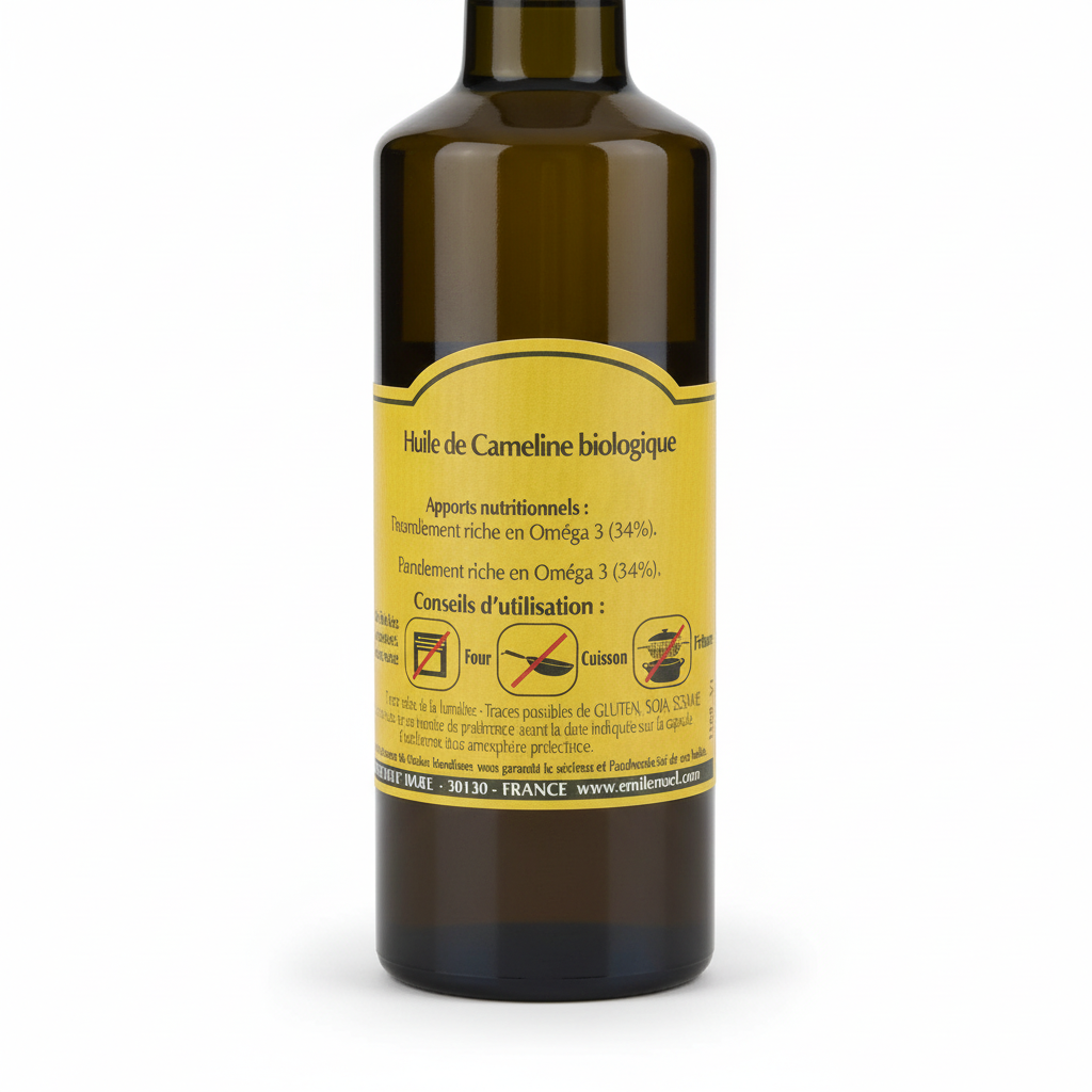 émile Noël -- Huile vierge de cameline bio (origine France) - 250 ml