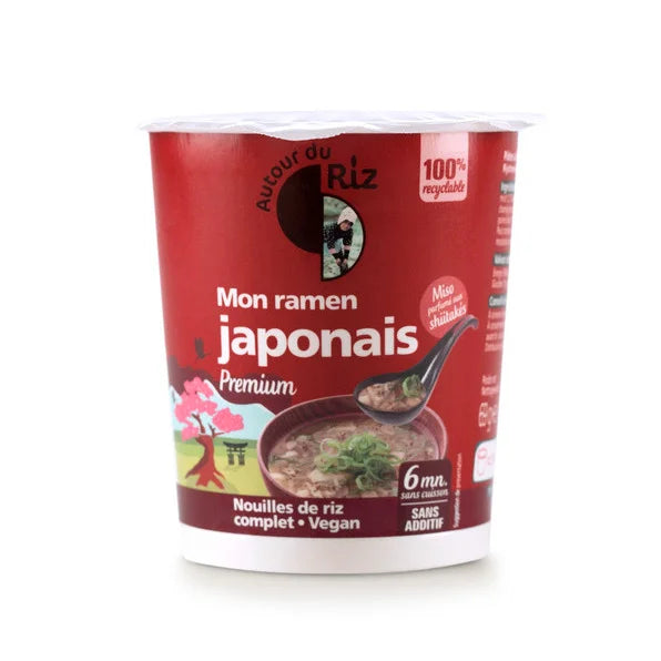Autour Du Riz -- Cup veggie premium mon ramen japonais bio - 69 g