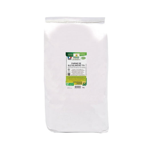 Farine de blé blanche t70  meule de pierre bio - 1